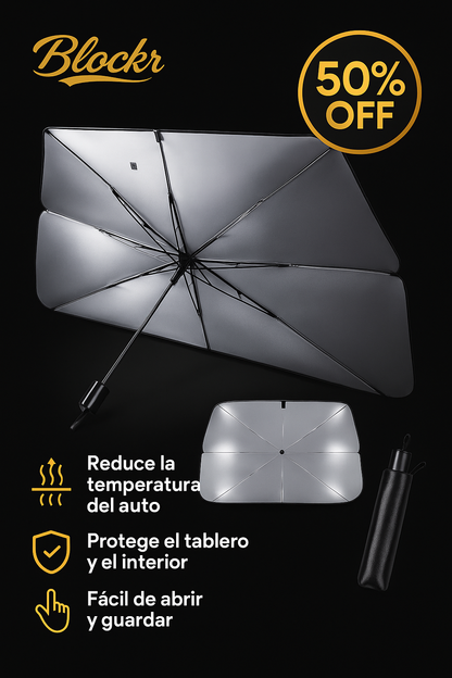 Paraguas Parabrisa anti sol y calor Blockr