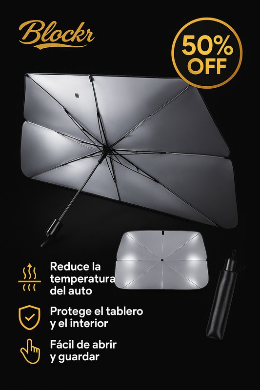 Paraguas Parabrisa anti sol y calor Blockr